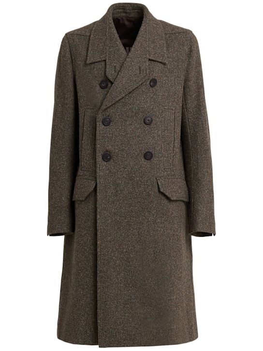 Officer羊毛长款大衣